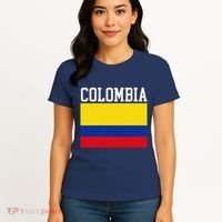 Flag Of Colombia Sports Athletics Left Side Women's T-Shirt thumb 4
