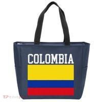 Flag Of Colombia Sports Athletics Left Side Tote Bag thumb 0