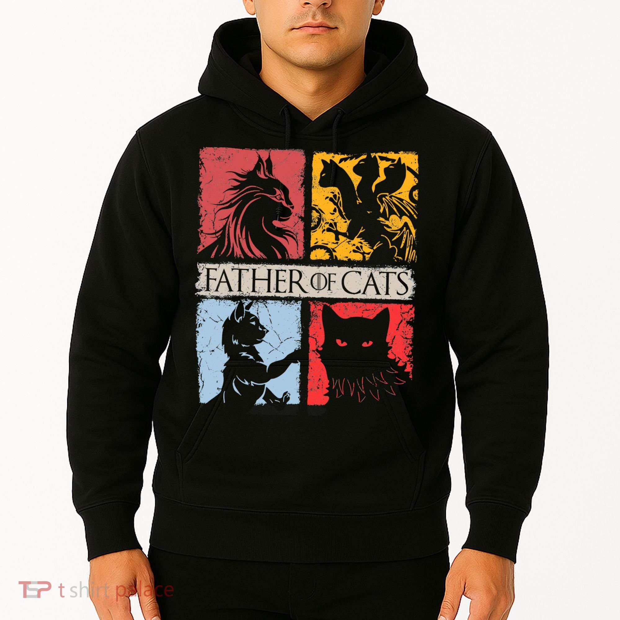 Father Of Cats Cat Lovers Cat Dad Fabulous Hoodie