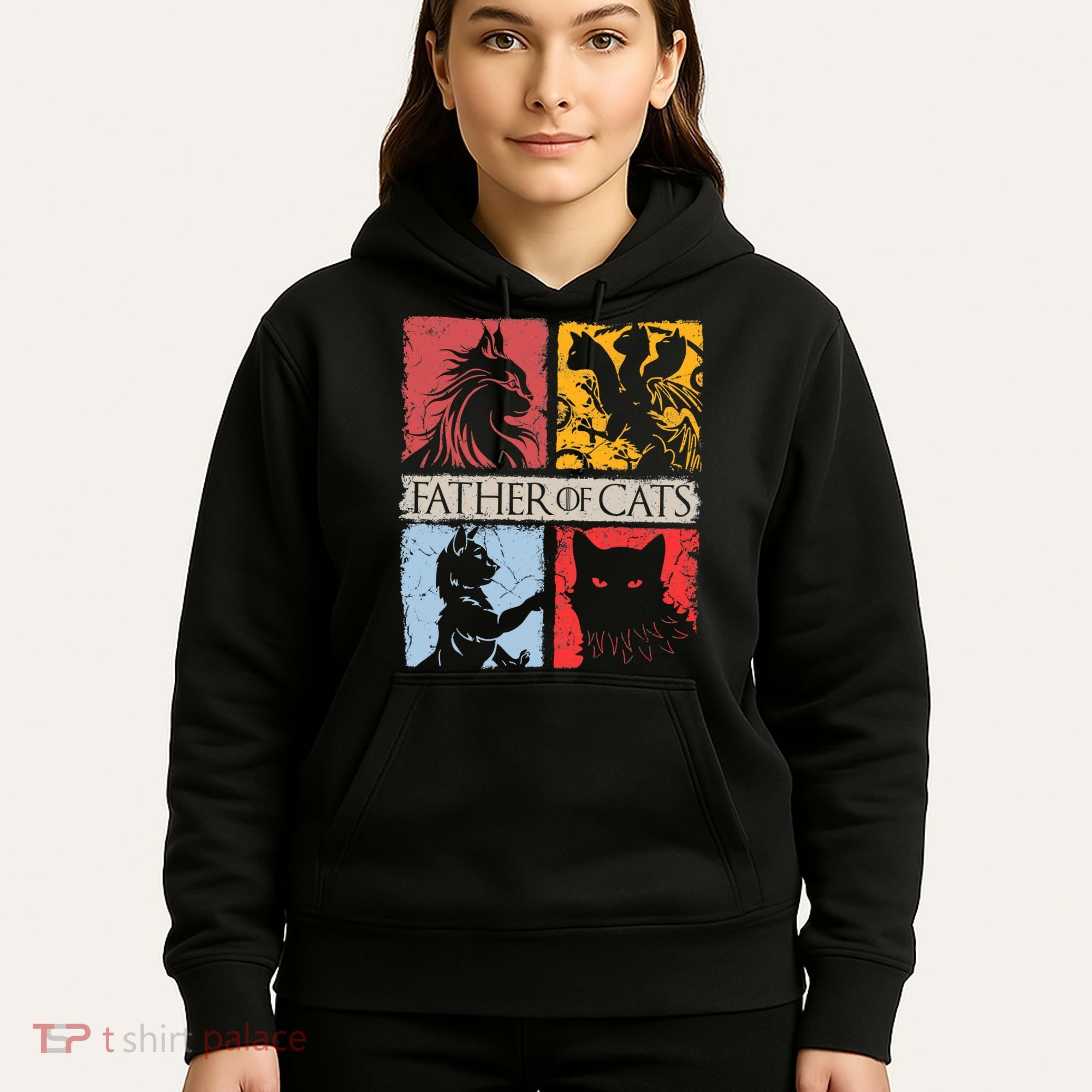 Father Of Cats Cat Lovers Cat Dad Fabulous Hoodie
