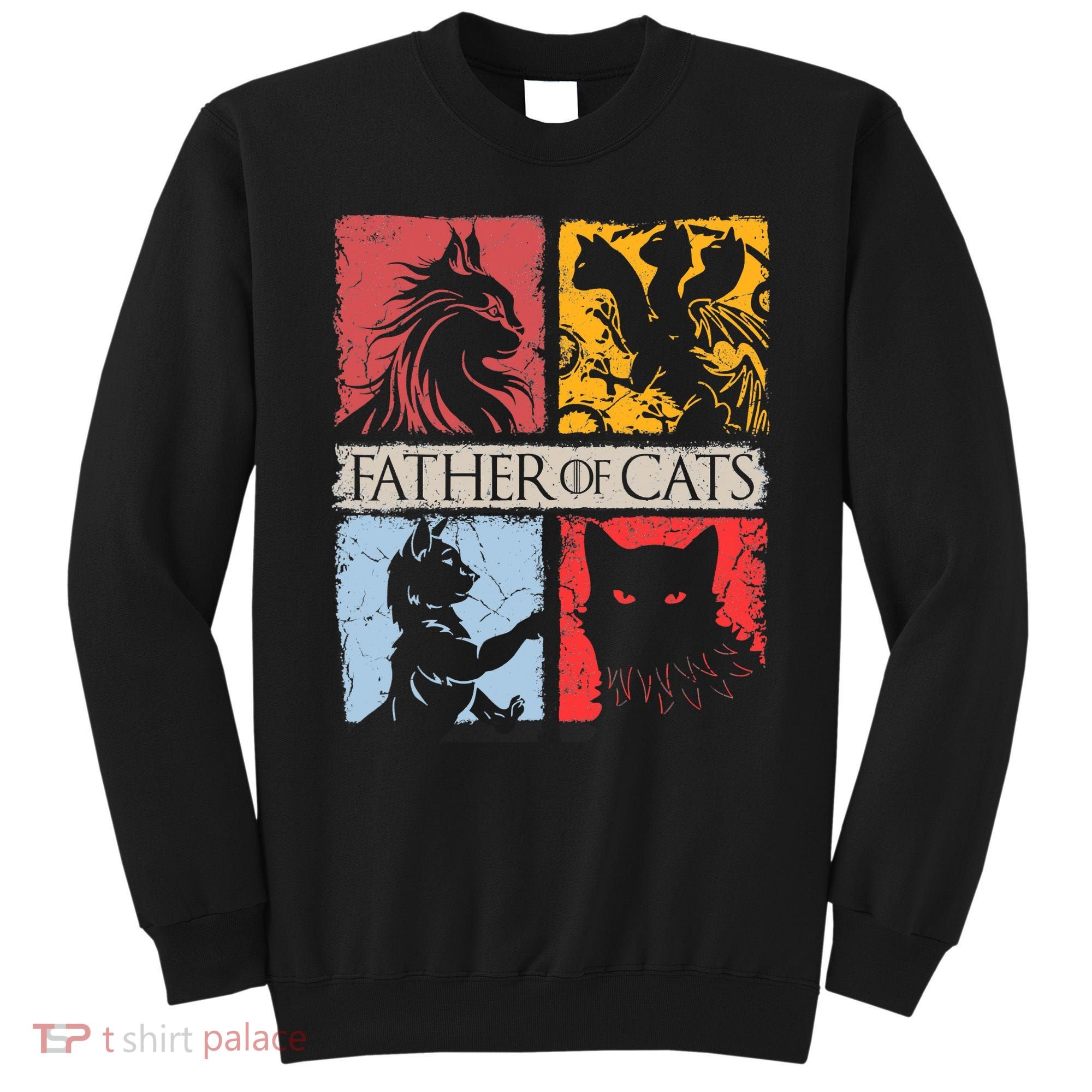 Father Of Cats Cat Lovers Cat Dad Fabulous Sweatshirt