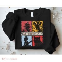 Father Of Cats Cat Lovers Cat Dad Fabulous Sweatshirt thumb 2