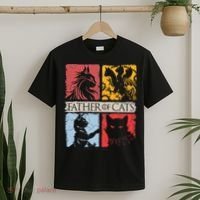 Father Of Cats Cat Lovers Cat Dad Fabulous T-Shirt thumb 2