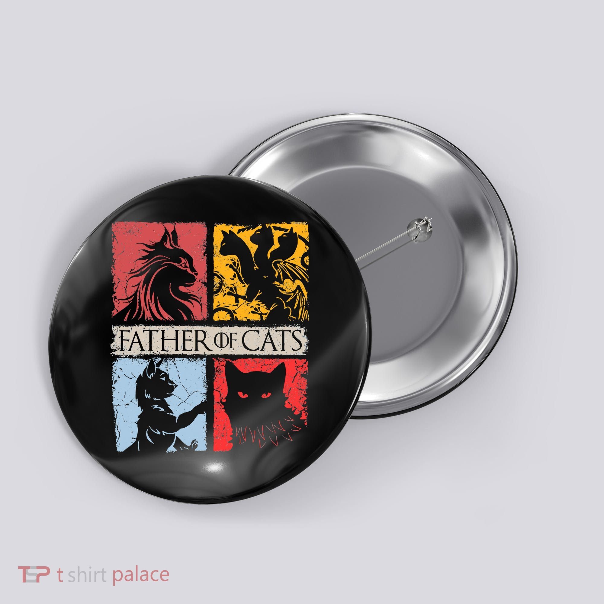 Father Of Cats Cat Lovers Cat Dad Fabulous Button
