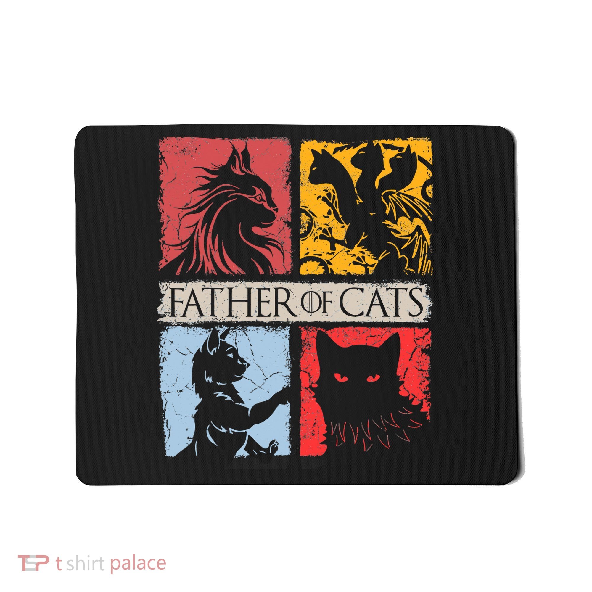 Father Of Cats Cat Lovers Cat Dad Fabulous Mousepad