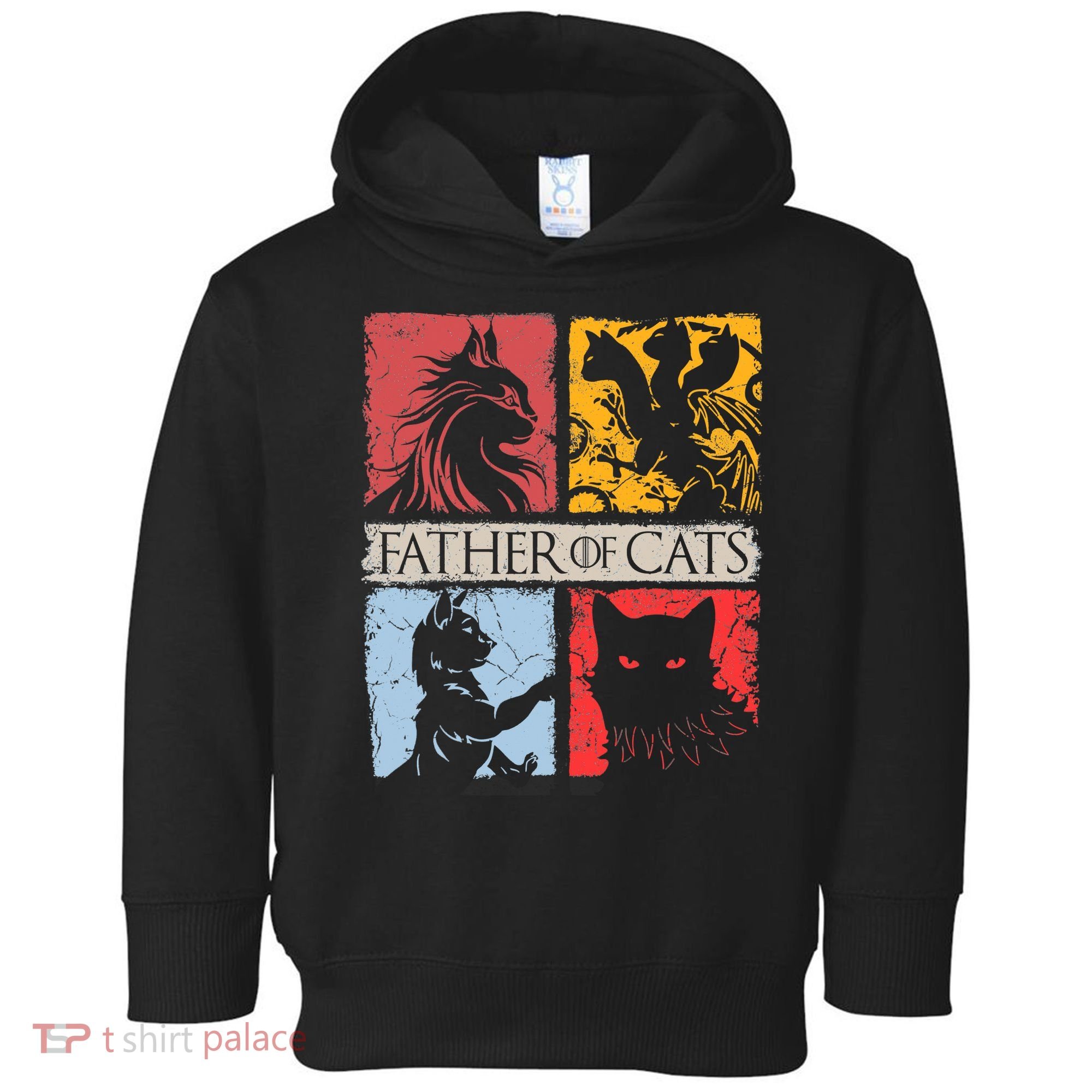 Father Of Cats Cat Lovers Cat Dad Fabulous Toddler Hoodie