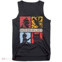 Father Of Cats Cat Lovers Cat Dad Fabulous Tank Top thumb 0