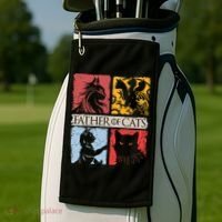 Father Of Cats Cat Lovers Cat Dad Fabulous Golf Towel thumb 2