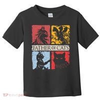 Father Of Cats Cat Lovers Cat Dad Fabulous Toddler T-Shirt thumb 0