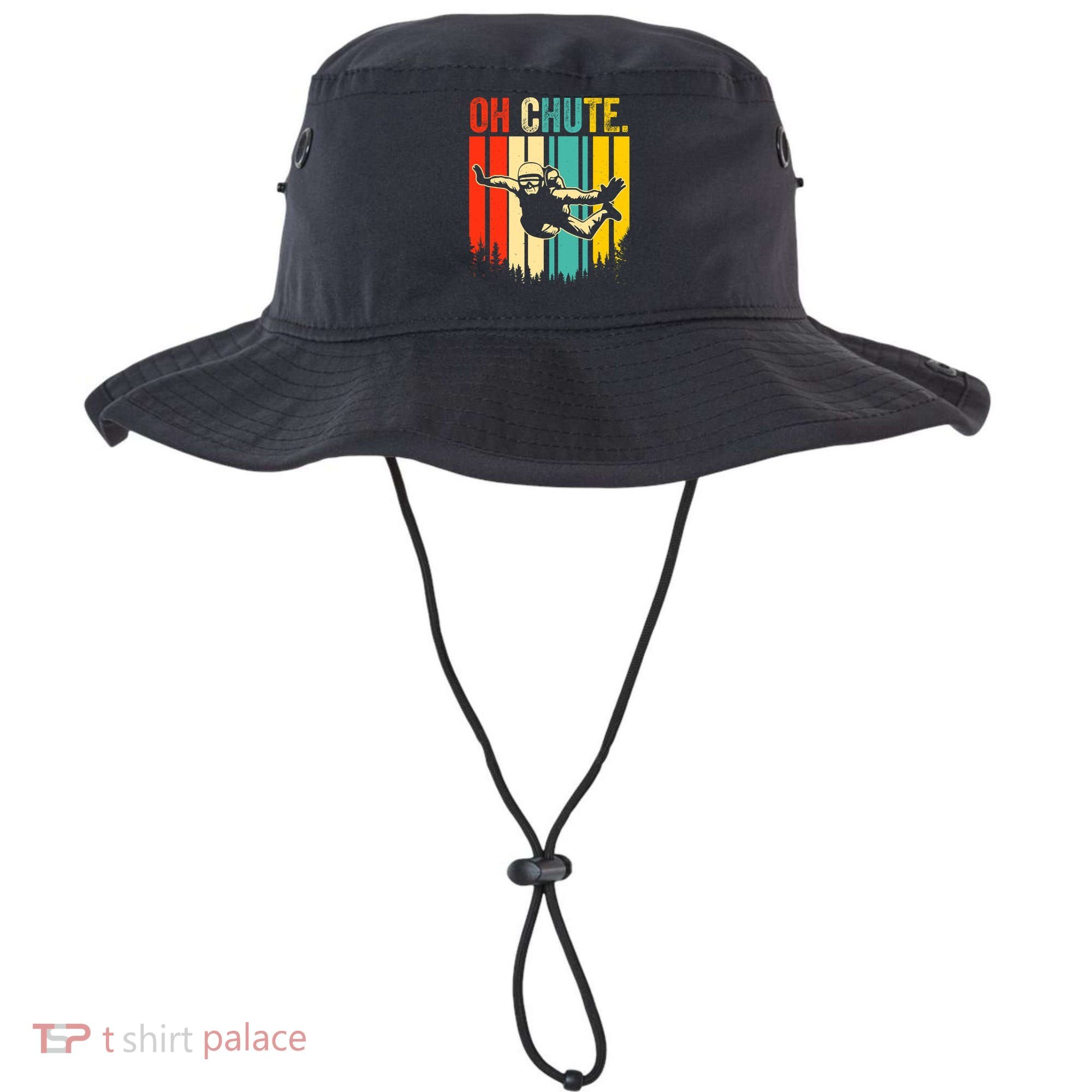 Funny Oh Chute Skydiving Skydive Sky Diving Skydiver Bucket Hat
