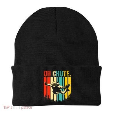 Funny Oh Chute Skydiving Skydive Sky Diving Skydiver Beanie