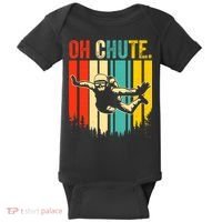 Funny Oh Chute Skydiving Skydive Sky Diving Skydiver Baby Bodysuit thumb 0