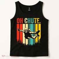 Funny Oh Chute Skydiving Skydive Sky Diving Skydiver Tank Top thumb 2