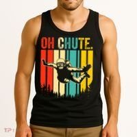 Funny Oh Chute Skydiving Skydive Sky Diving Skydiver Tank Top thumb 3