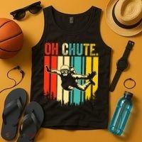 Funny Oh Chute Skydiving Skydive Sky Diving Skydiver Tank Top thumb 4