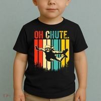 Funny Oh Chute Skydiving Skydive Sky Diving Skydiver Toddler T-Shirt thumb 2