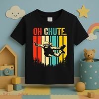 Funny Oh Chute Skydiving Skydive Sky Diving Skydiver Toddler T-Shirt thumb 3