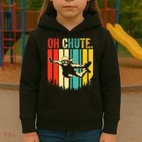 Funny Oh Chute Skydiving Skydive Sky Diving Skydiver Kids Hoodie thumb 3