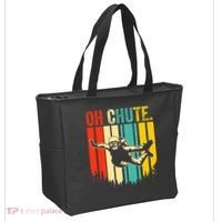Funny Oh Chute Skydiving Skydive Sky Diving Skydiver Tote Bag thumb 2