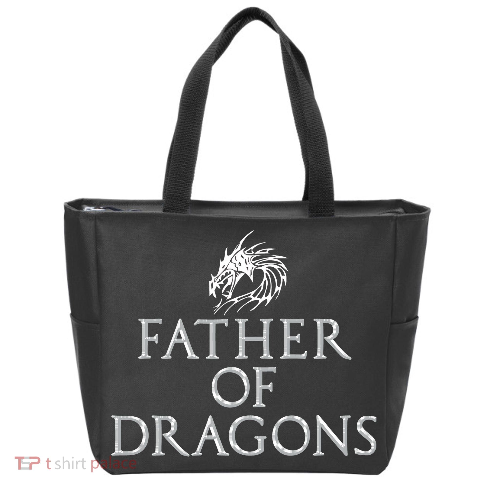 Father Of Dragons Funny Fathers Day Dad Gift Tote Bag
