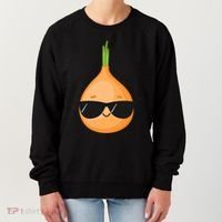Funny Onion Dad Sunglasses Vegetable Fathers' Day Gardener Meaningful Gift Women's Sweatshirt thumb 0