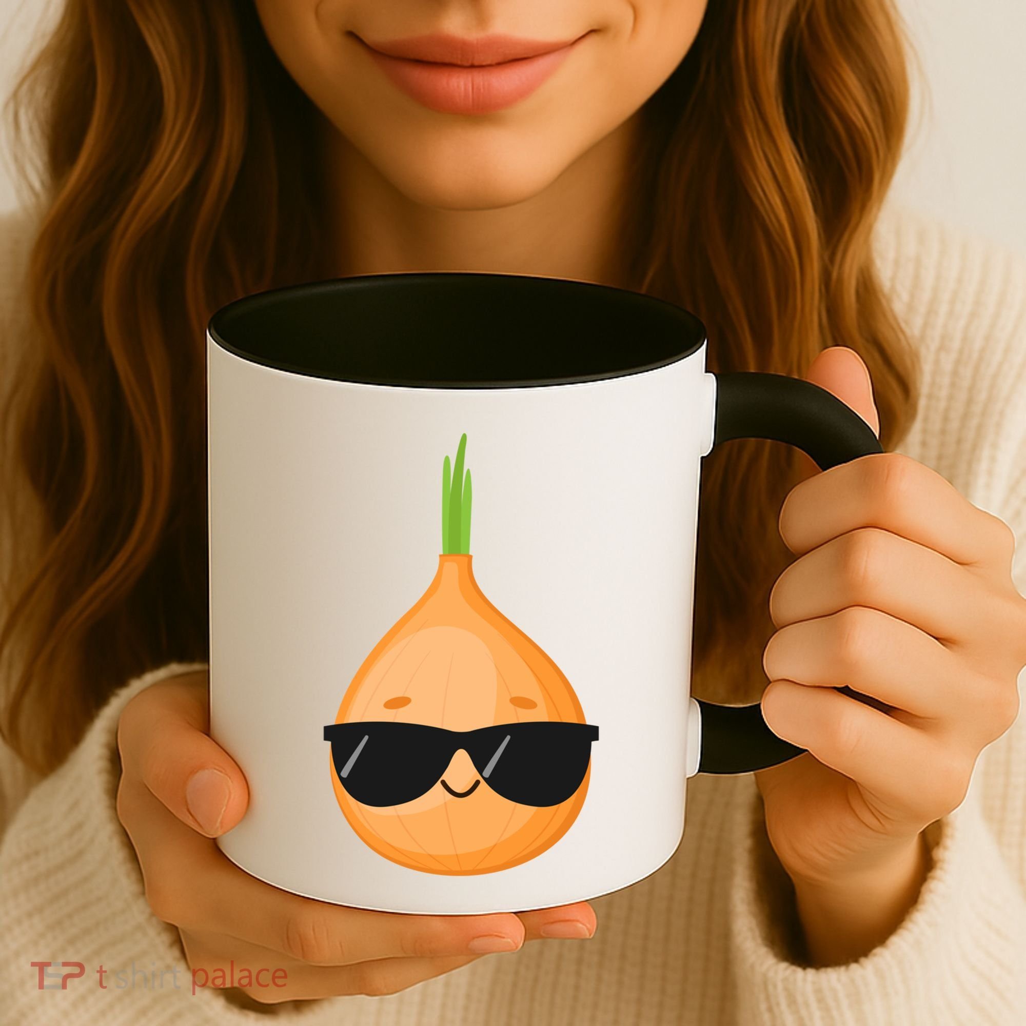Funny Onion Dad Sunglasses Vegetable Fathers' Day Gardener Meaningful Gift Coffee Mug