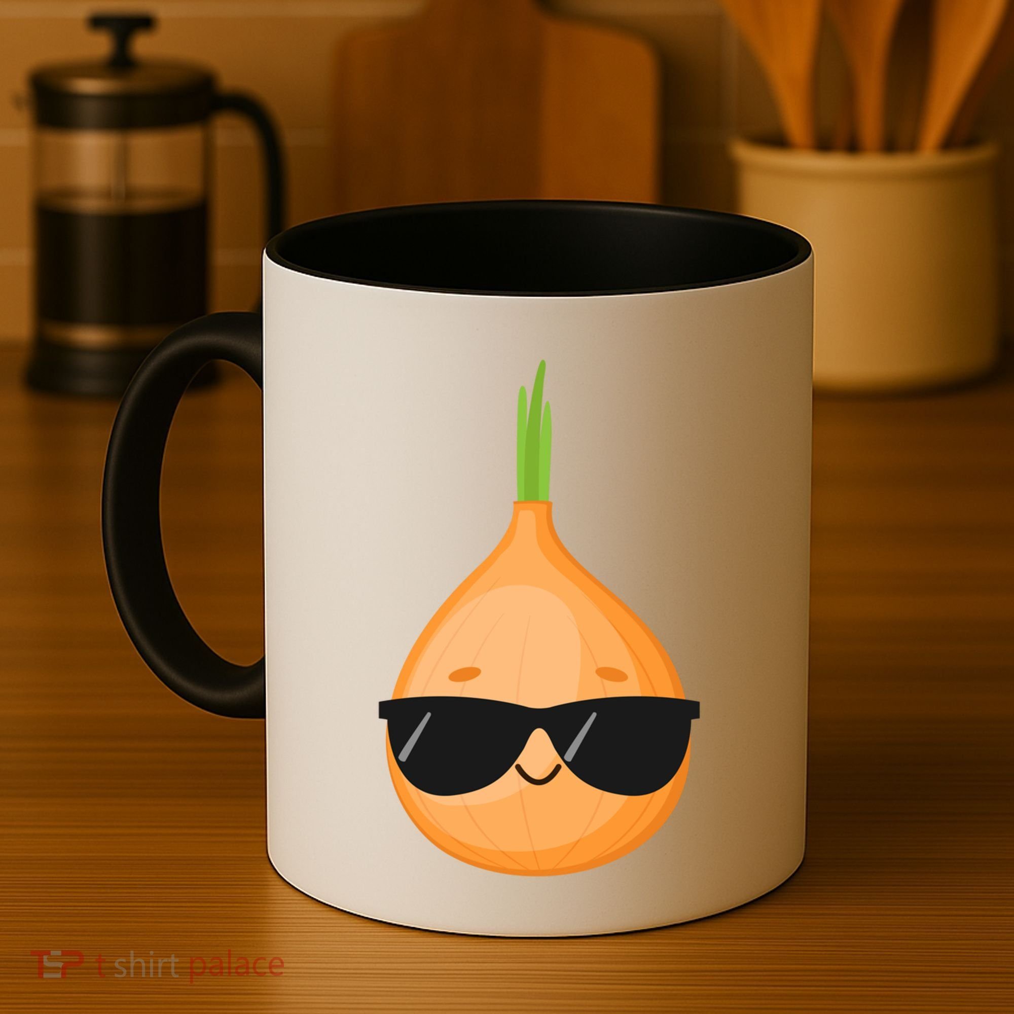 Funny Onion Dad Sunglasses Vegetable Fathers' Day Gardener Meaningful Gift Coffee Mug