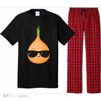 Funny Onion Dad Sunglasses Vegetable Fathers' Day Gardener Meaningful Gift Pajama Set thumb 0