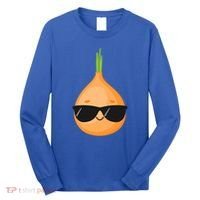 Funny Onion Dad Sunglasses Vegetable Fathers' Day Gardener Meaningful Gift Long Sleeve Shirt thumb 0