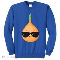Funny Onion Dad Sunglasses Vegetable Fathers' Day Gardener Meaningful Gift Sweatshirt thumb 0