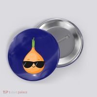 Funny Onion Dad Sunglasses Vegetable Fathers' Day Gardener Meaningful Gift Button thumb 0