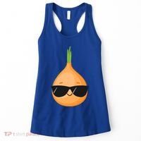 Funny Onion Dad Sunglasses Vegetable Fathers' Day Gardener Meaningful Gift Women's Tank Top thumb 0