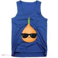 Funny Onion Dad Sunglasses Vegetable Fathers' Day Gardener Meaningful Gift Tank Top thumb 0