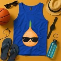 Funny Onion Dad Sunglasses Vegetable Fathers' Day Gardener Meaningful Gift Tank Top thumb 4