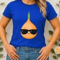 Funny Onion Dad Sunglasses Vegetable Fathers' Day Gardener Meaningful Gift Women's T-Shirt thumb 2