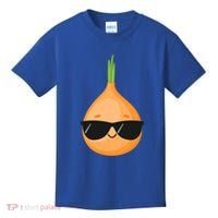 Funny Onion Dad Sunglasses Vegetable Fathers' Day Gardener Meaningful Gift Kids T-Shirt thumb 0
