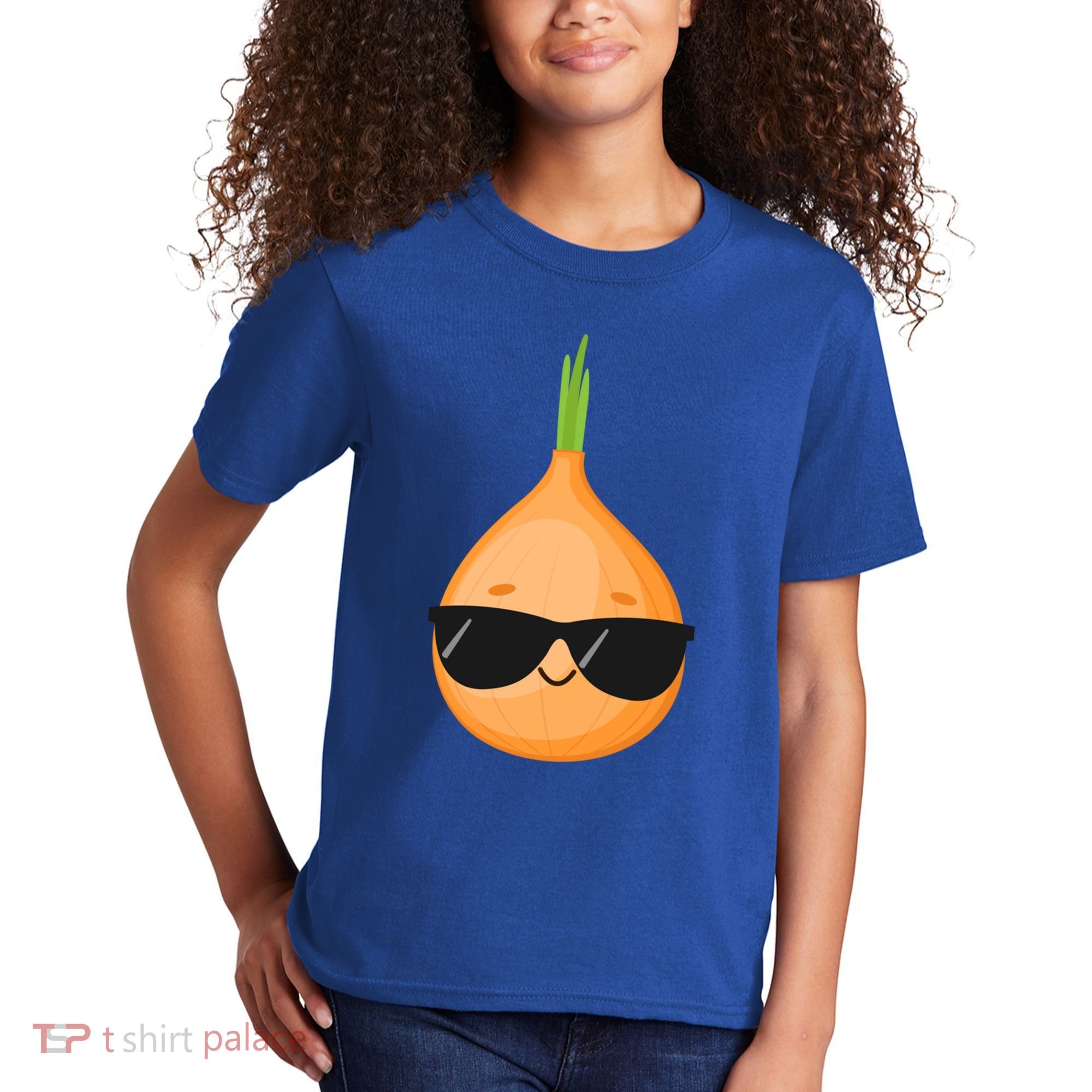 Funny Onion Dad Sunglasses Vegetable Fathers' Day Gardener Meaningful Gift Kids T-Shirt