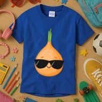 Funny Onion Dad Sunglasses Vegetable Fathers' Day Gardener Meaningful Gift Kids T-Shirt thumb 3