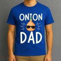Funny Onion Dad Vegetable Fathers' Day Gardener Lover Gift T-Shirt thumb 3