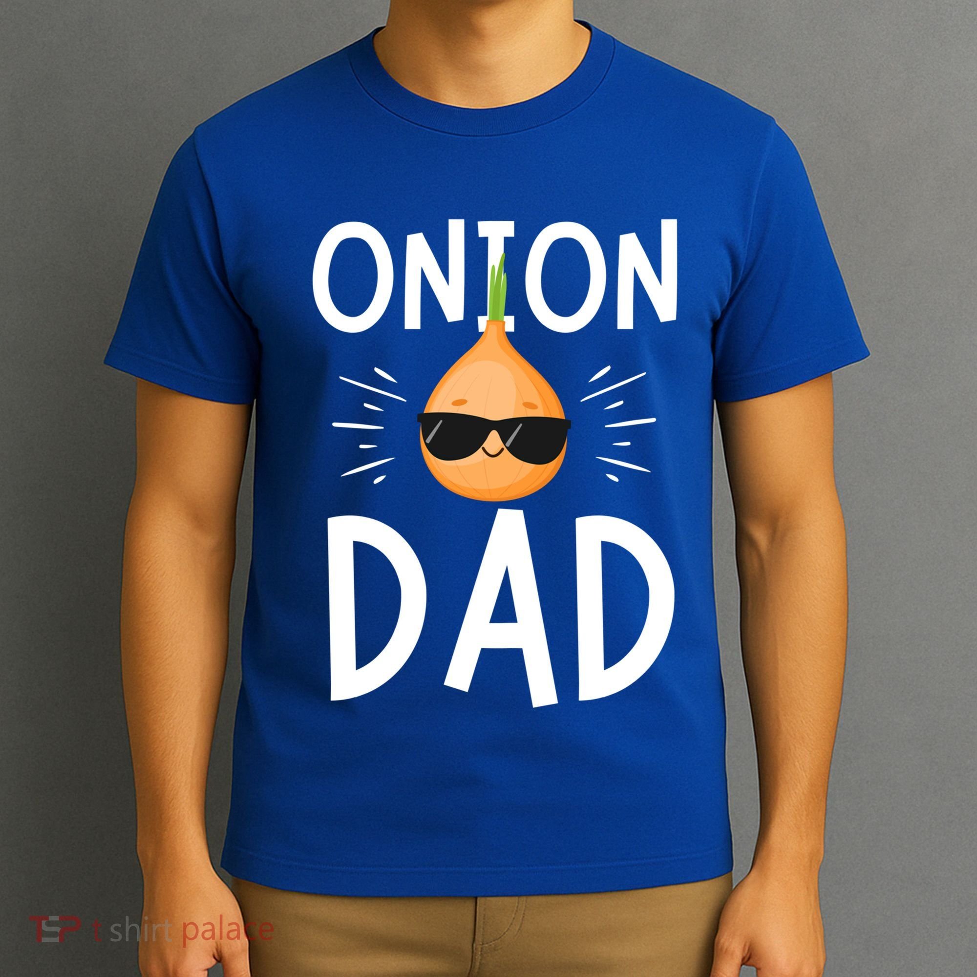 Funny Onion Dad Vegetable Fathers' Day Gardener Lover Gift T-Shirt