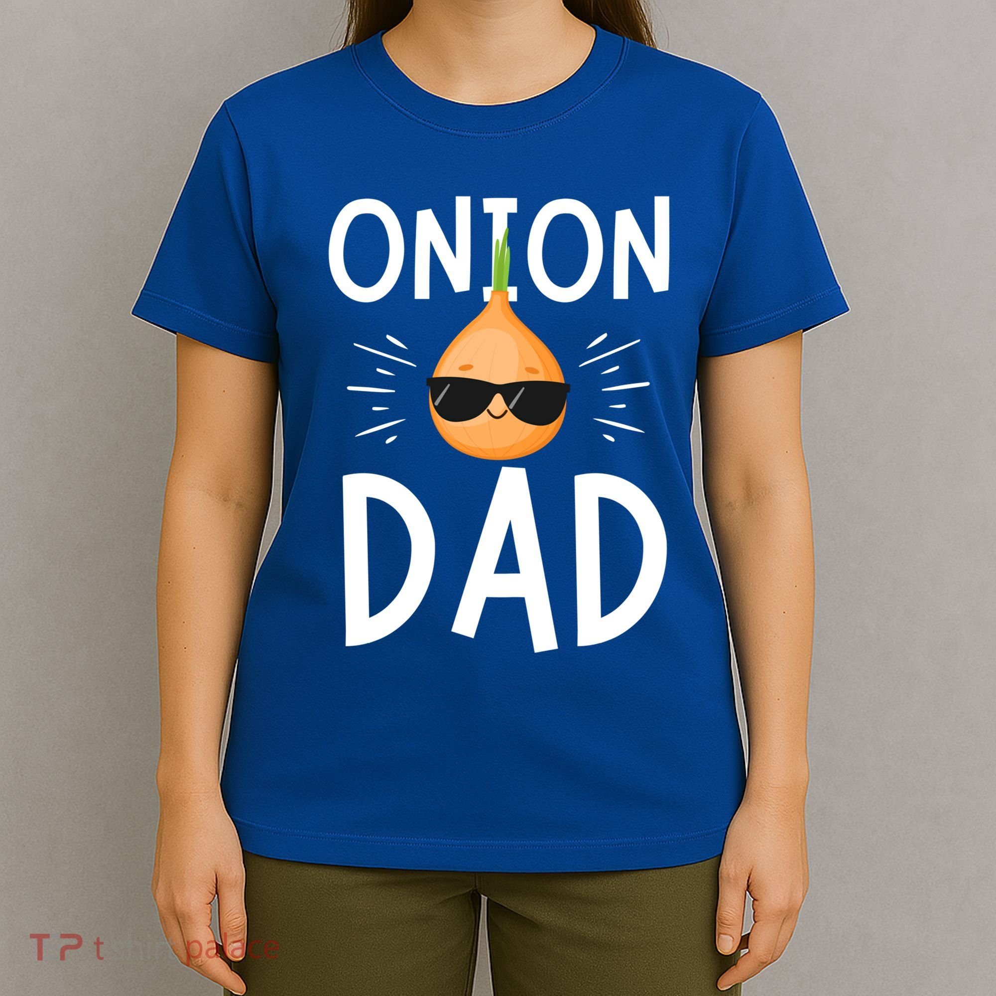 Funny Onion Dad Vegetable Fathers' Day Gardener Lover Gift T-Shirt