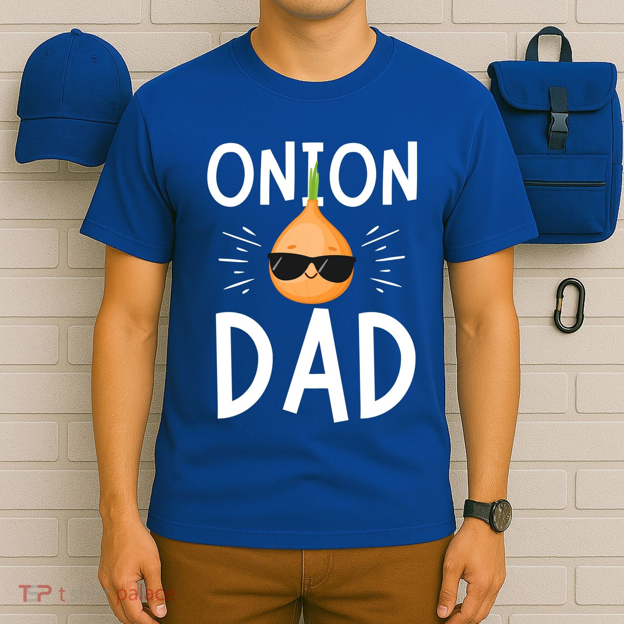 Funny Onion Dad Vegetable Fathers' Day Gardener Lover Gift T-Shirt