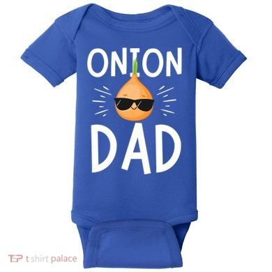 Funny Onion Dad Vegetable Fathers' Day Gardener Lover Gift Baby Bodysuit