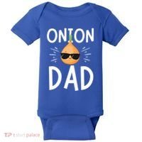 Funny Onion Dad Vegetable Fathers' Day Gardener Lover Gift Baby Bodysuit thumb 0