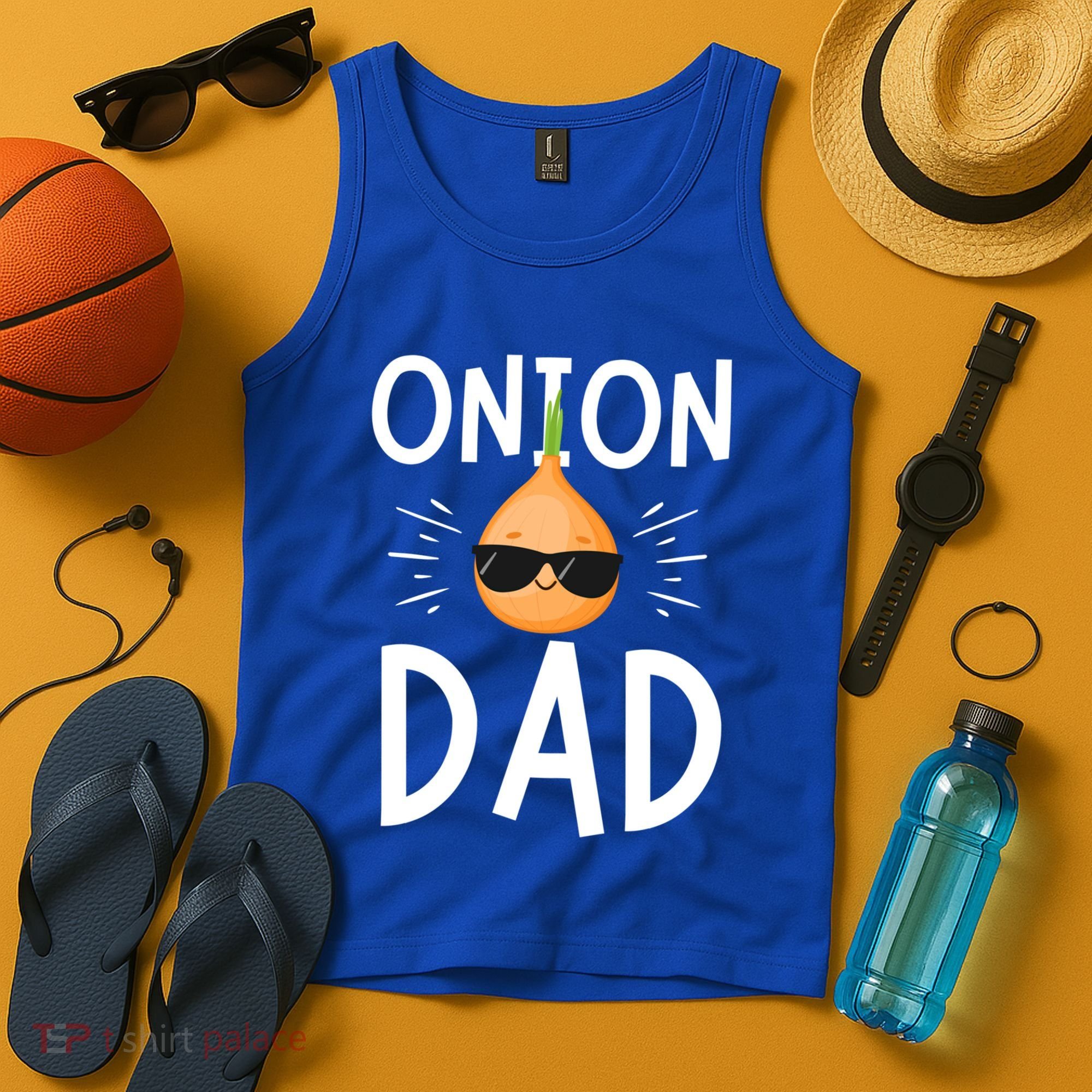 Funny Onion Dad Vegetable Fathers' Day Gardener Lover Gift Tank Top