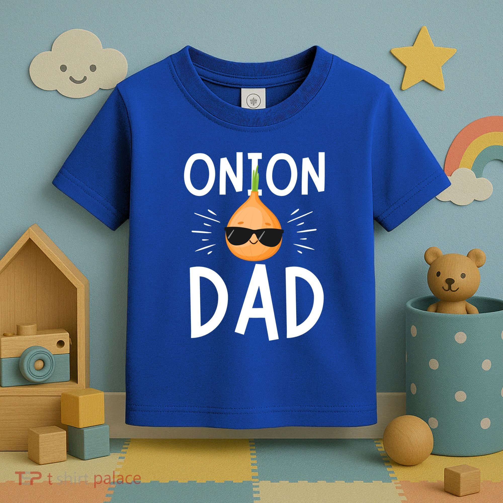 Funny Onion Dad Vegetable Fathers' Day Gardener Lover Gift Toddler T-Shirt