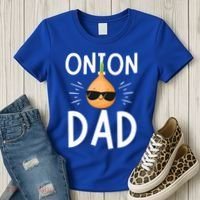 Funny Onion Dad Vegetable Fathers' Day Gardener Lover Gift Women's T-Shirt thumb 3