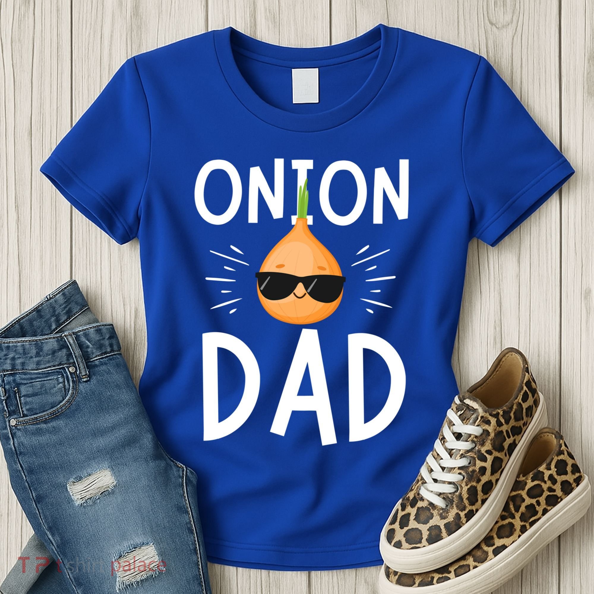 Funny Onion Dad Vegetable Fathers' Day Gardener Lover Gift Women's T-Shirt