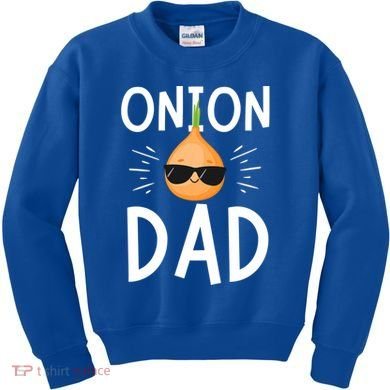 Funny Onion Dad Vegetable Fathers' Day Gardener Lover Gift Kids Sweatshirt