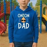 Funny Onion Dad Vegetable Fathers' Day Gardener Lover Gift Kids Hoodie thumb 2